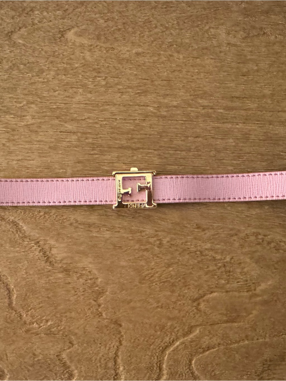 Fendi Reversible Pink & Green Bracelet